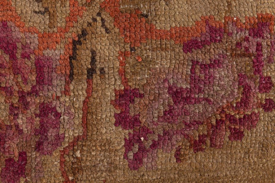 1800s French Savonnerie Hand Knotted Wool Rug BB8517