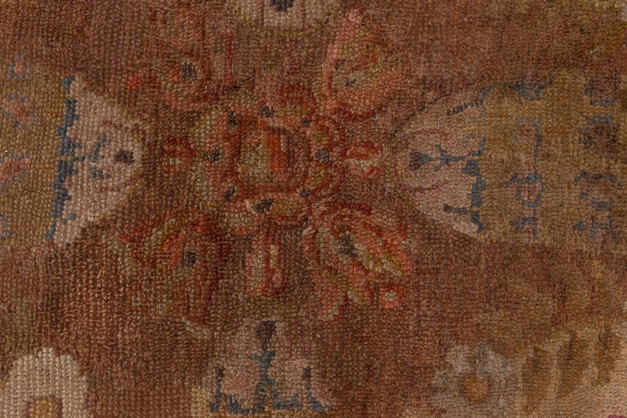 1800s French Savonnerie Hand Knotted Wool Rug BB8517
