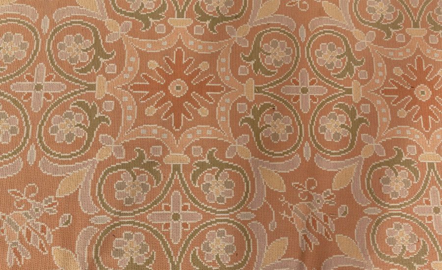 Extra Large Antique Portuguese Needlework Area Rug BB8521