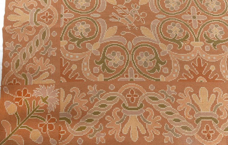 Extra Large Antique Portuguese Needlework Area Rug BB8521