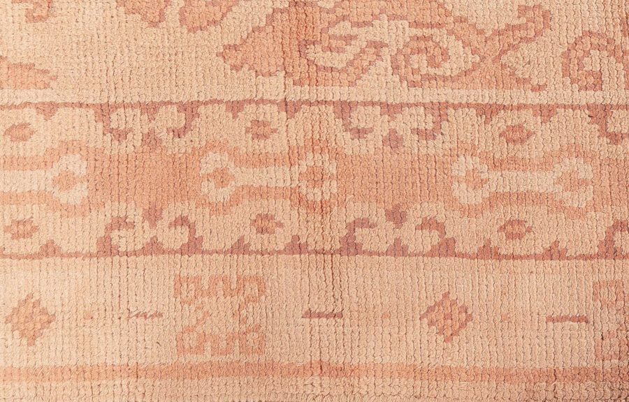 Vintage Spanish Camel Background Handmade Wool Carpet BB8523