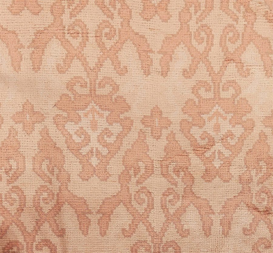 Vintage Spanish Camel Background Handmade Wool Carpet BB8523