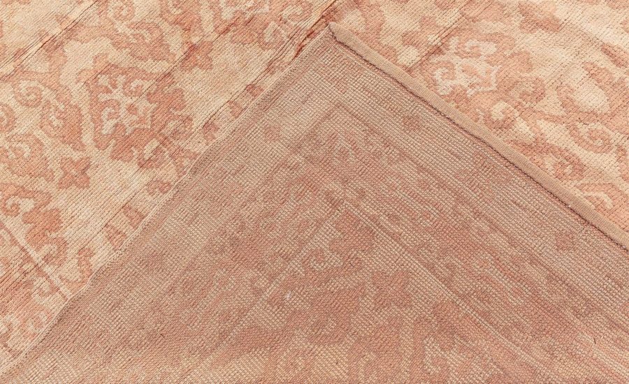 Vintage Spanish Camel Background Handmade Wool Carpet BB8523