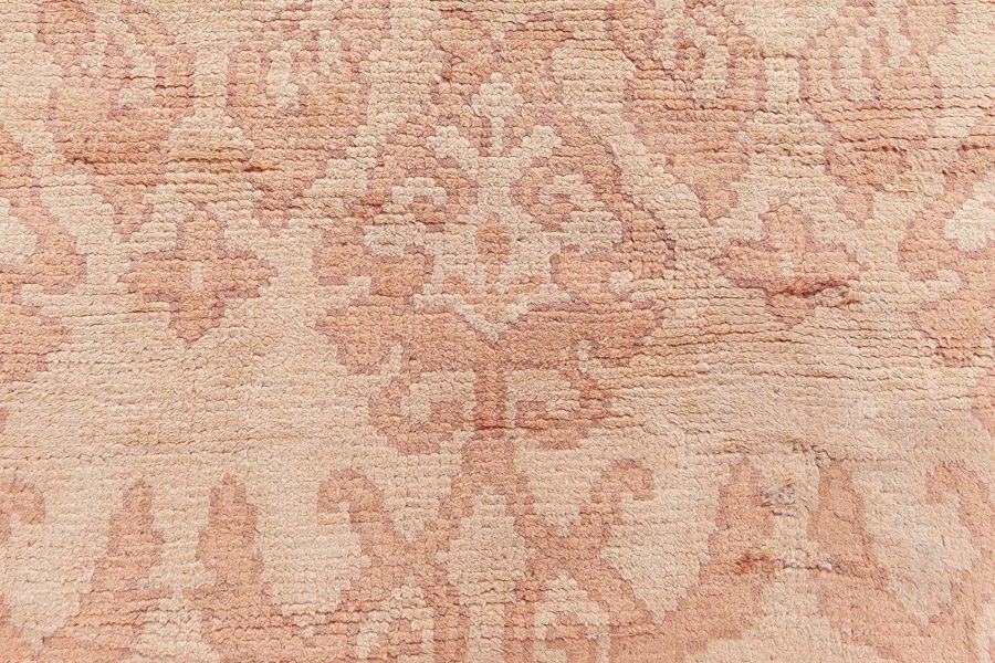 Vintage Spanish Camel Background Handmade Wool Carpet BB8523