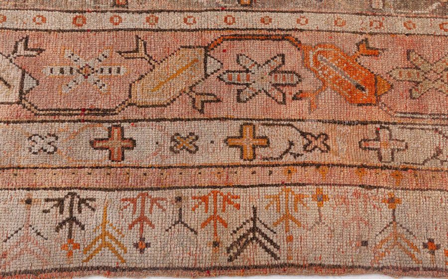 Oversized Antique Turkish Oushak Handmade Wool Rug BB8525