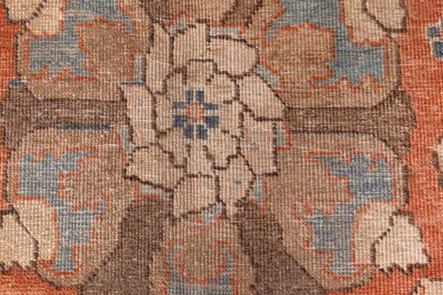 Antique Persian Tabriz Botanic Handmade Wool Rug BB8527
