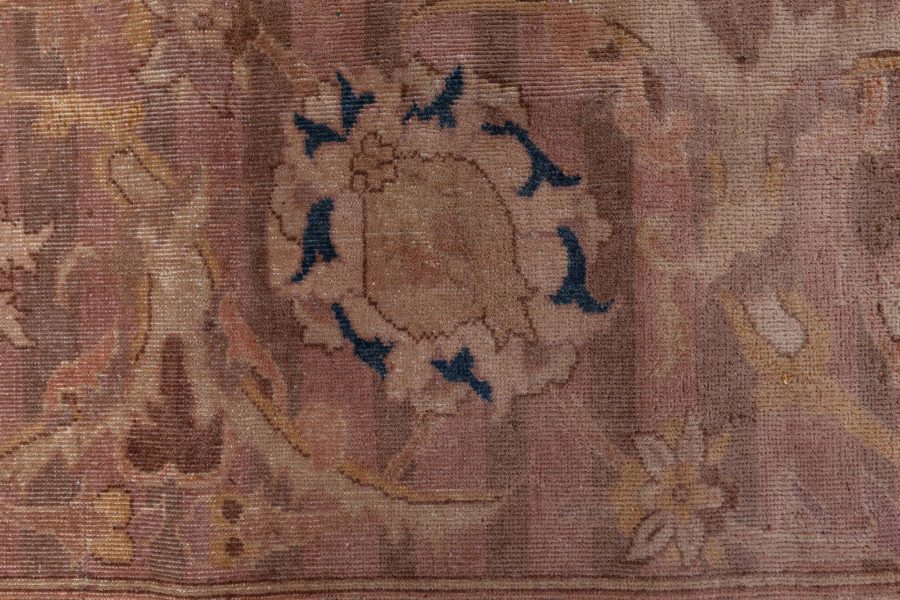 Antique Indian Bold Handmade Wool Rug BB8541