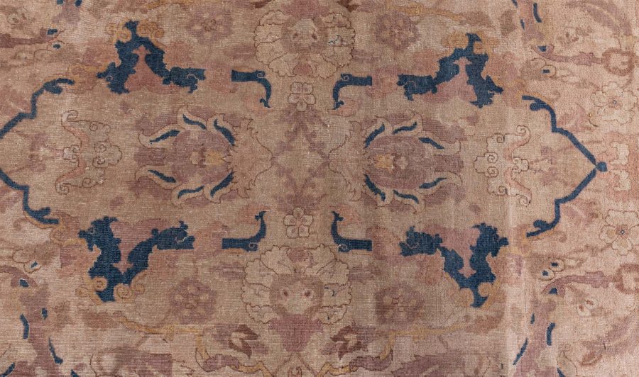 Antique Indian Bold Handmade Wool Rug BB8541