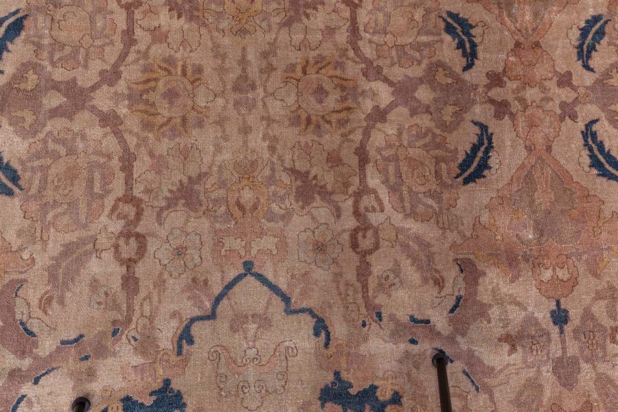 Antique Indian Bold Handmade Wool Rug BB8541