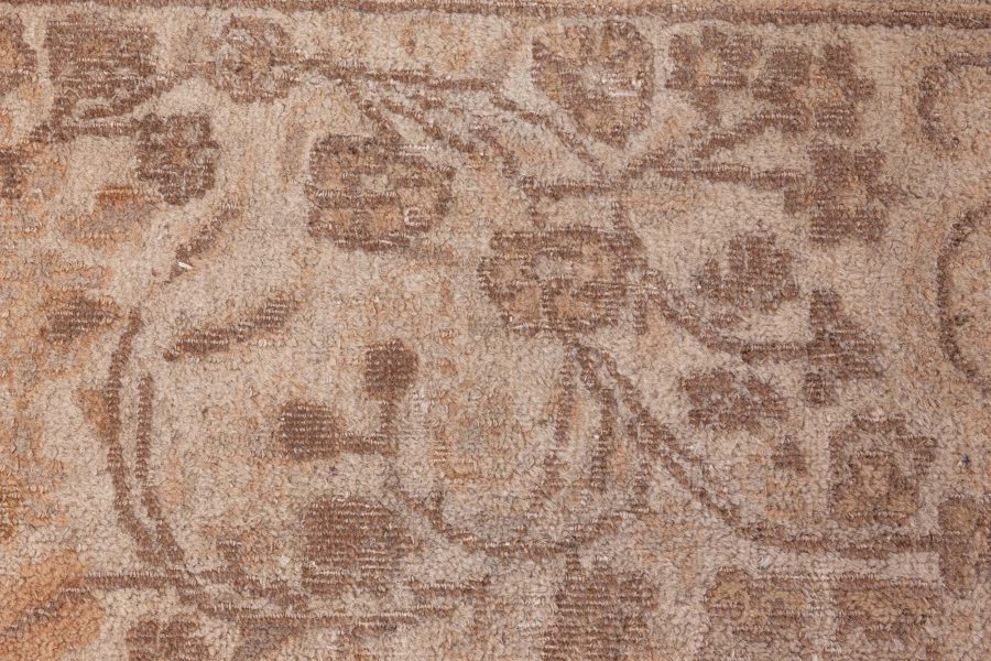 Antique Persian Tabriz Botanic Handmade Wool Rug BB8558