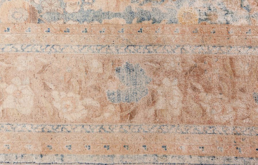Antique Persian Tabriz Botanic Handmade Wool Rug BB8564