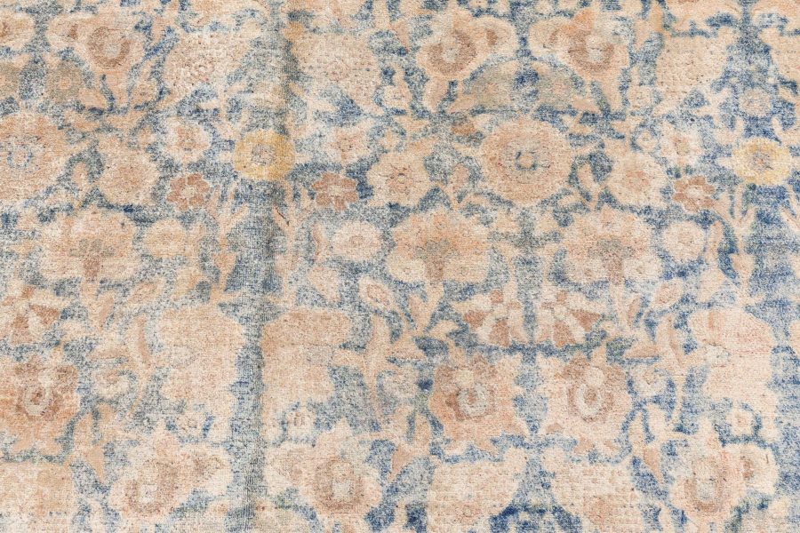 Antique Persian Tabriz Botanic Handmade Wool Rug BB8564