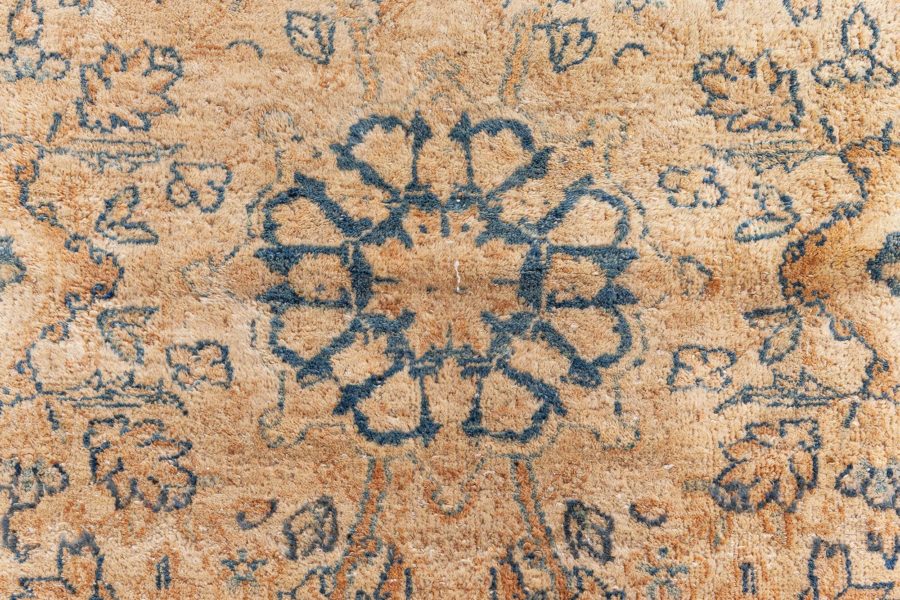 Authentic 19th Century Persian Kirman Beige Carpet BB8569