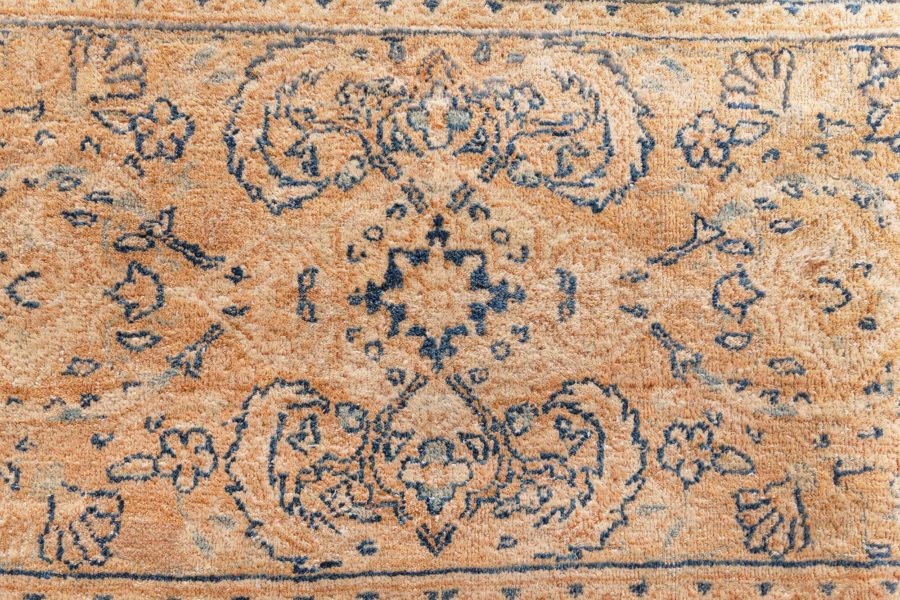 Authentic 19th Century Persian Kirman Beige Carpet BB8569