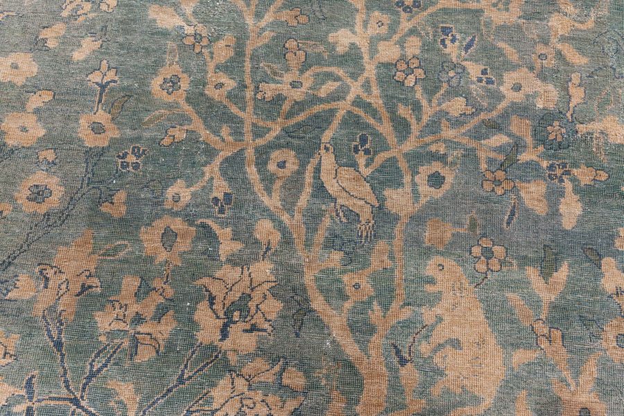 Fine Antique Indian Handmade Wool Rug BB8574