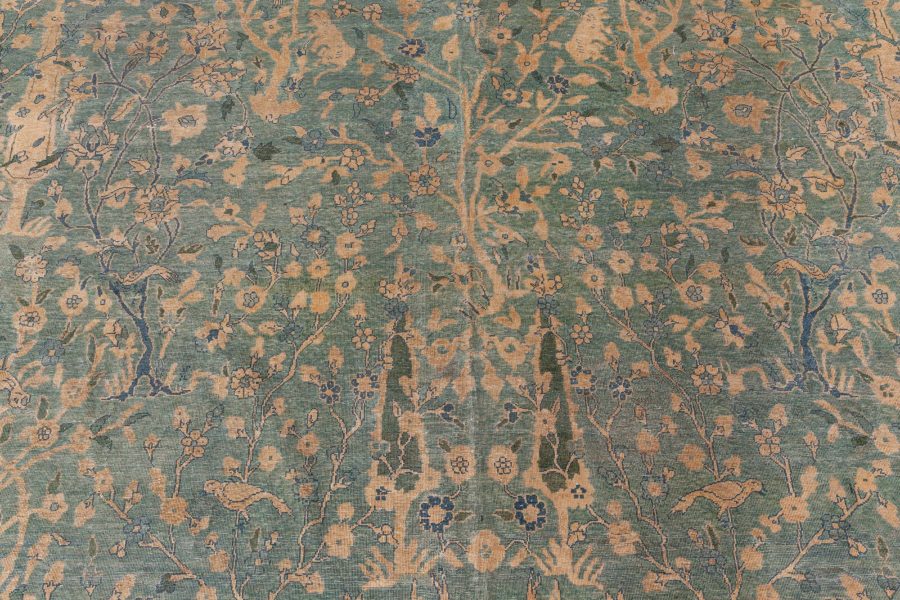 Fine Antique Indian Handmade Wool Rug BB8574