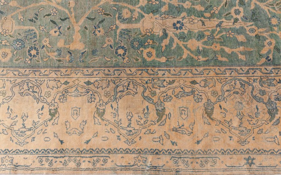 Fine Antique Indian Handmade Wool Rug BB8574