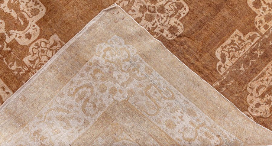 Fine Antique Indian Amritsar Tan Background Rug BB8578