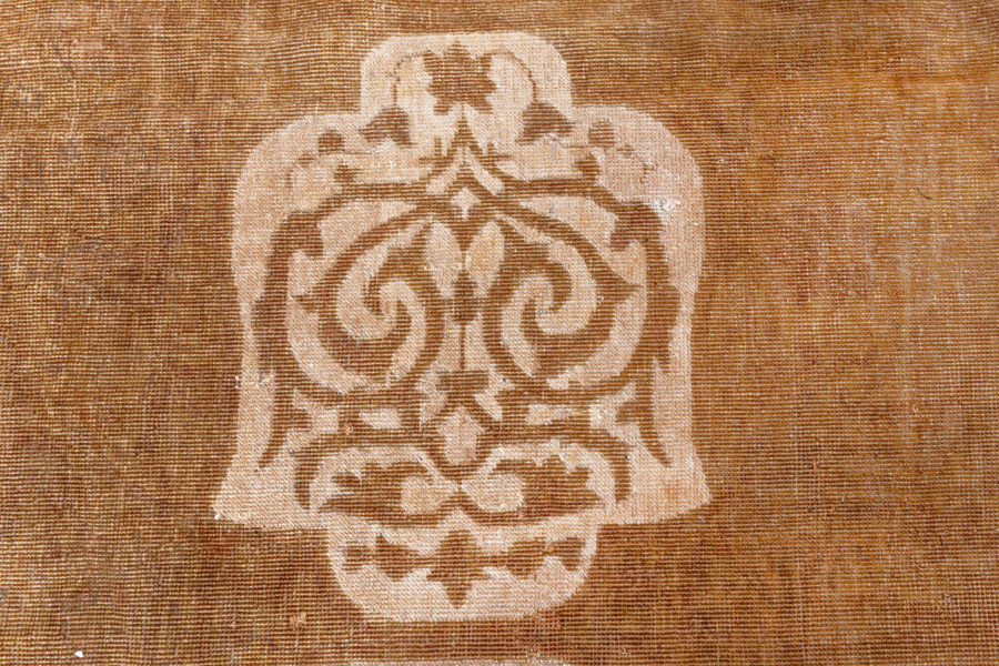 Fine Antique Indian Amritsar Tan Background Rug BB8578