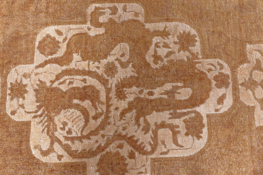 Fine Antique Indian Amritsar Tan Background Rug BB8578