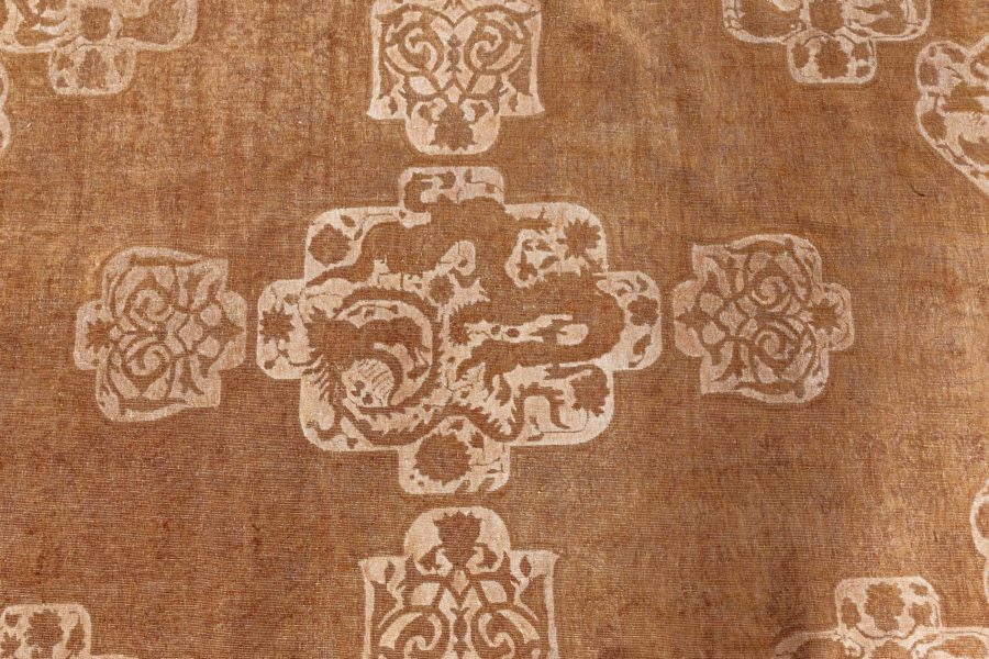Fine Antique Indian Amritsar Tan Background Rug BB8578