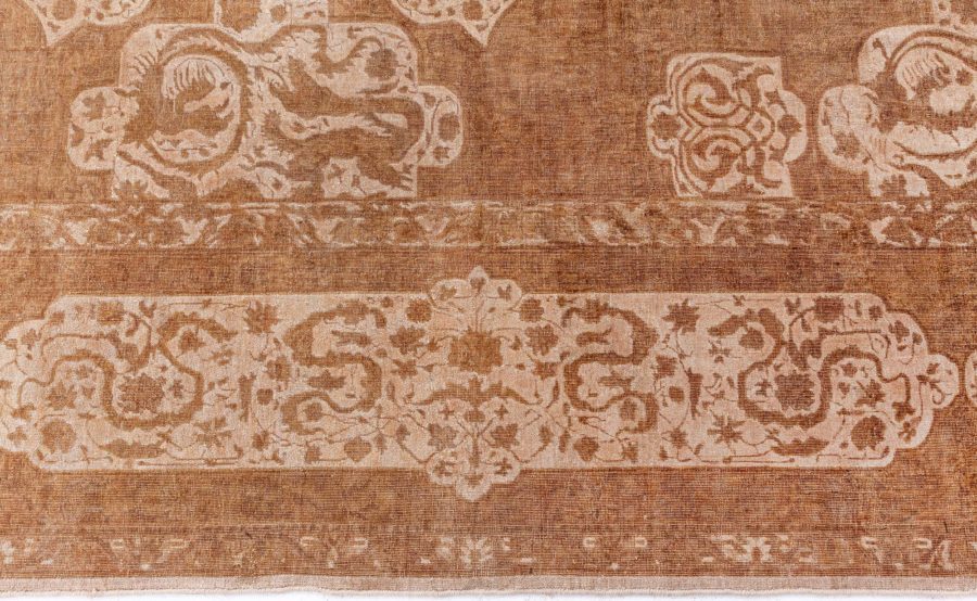 Fine Antique Indian Amritsar Tan Background Rug BB8578