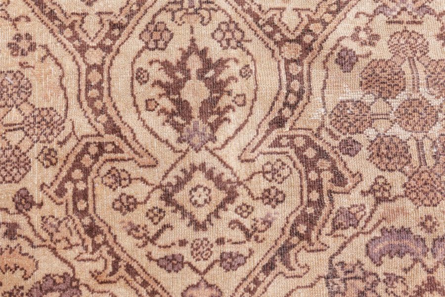 Fine Antique Indian Amritsar Brown Carpet BB8579