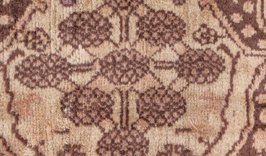 Fine Antique Indian Amritsar Brown Carpet BB8579