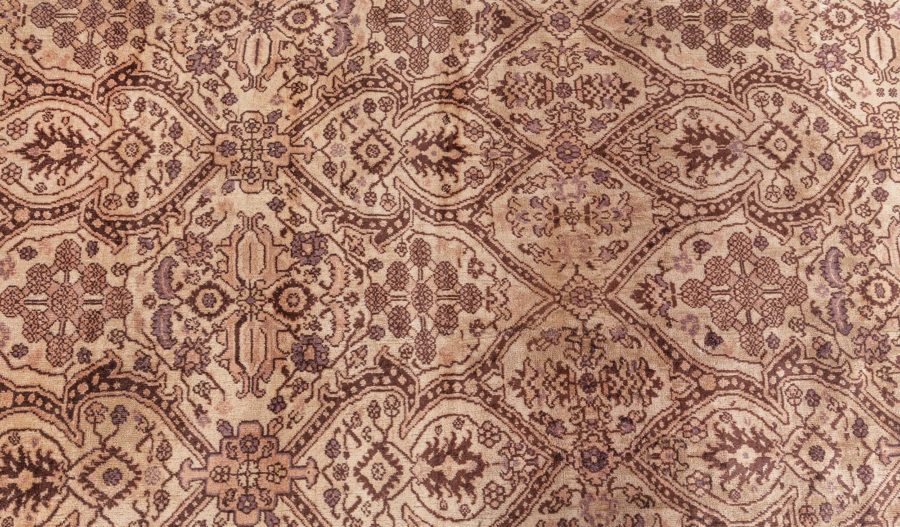 Fine Antique Indian Amritsar Brown Carpet BB8579