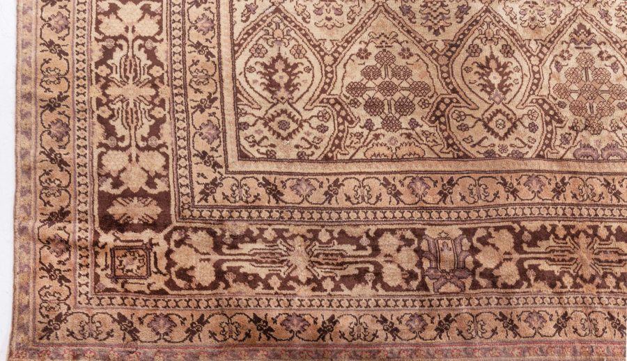 Fine Antique Indian Amritsar Brown Carpet BB8579