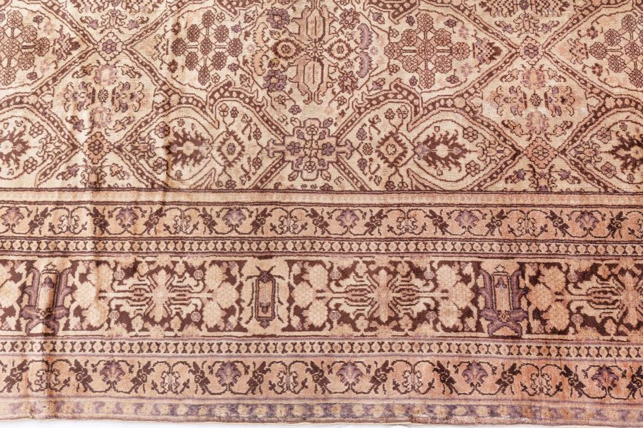 Fine Antique Indian Amritsar Brown Carpet BB8579