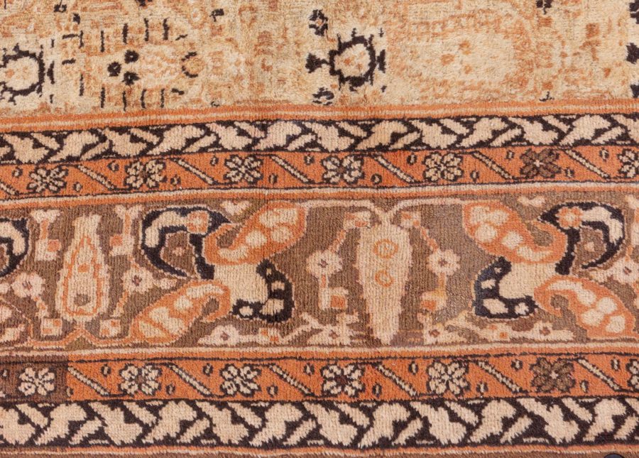 Large Vintage Indian Agra Handmade Wool Rug BB8581