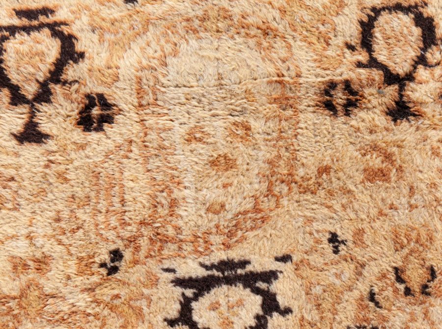 Large Vintage Indian Agra Handmade Wool Rug BB8581