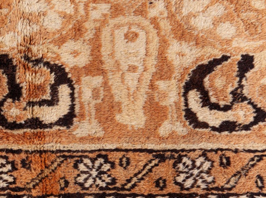 Large Vintage Indian Agra Handmade Wool Rug BB8581