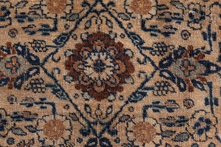 Authentic 19th Century Persian Tabriz Handmade Wool Carpet BB8588