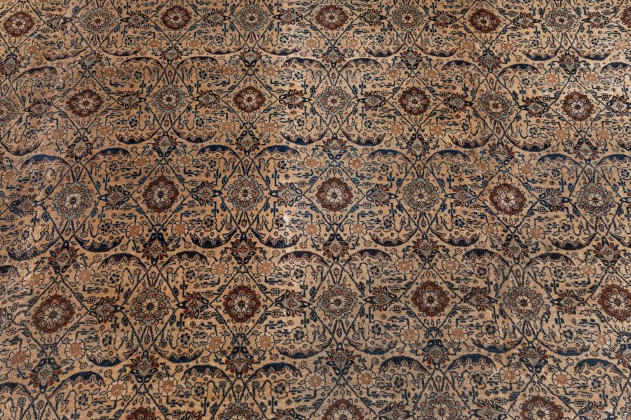 Authentic 19th Century Persian Tabriz Handmade Wool Carpet BB8588