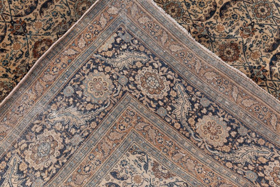 Authentic 19th Century Persian Tabriz Handmade Wool Carpet BB8588