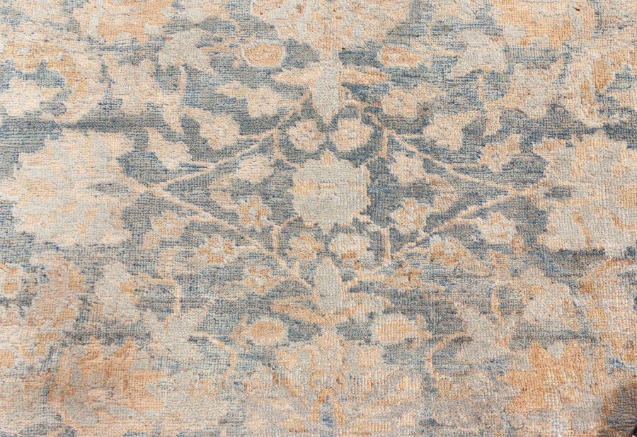 Fine Antique Persian Tabriz Blue, Beige Handmade Wool Rug BB8589