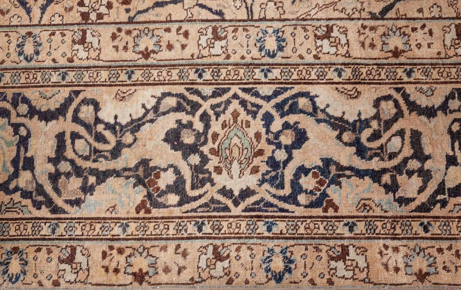 Vintage Persian Tabriz Botanic Handmade Wool Carpet BB8590