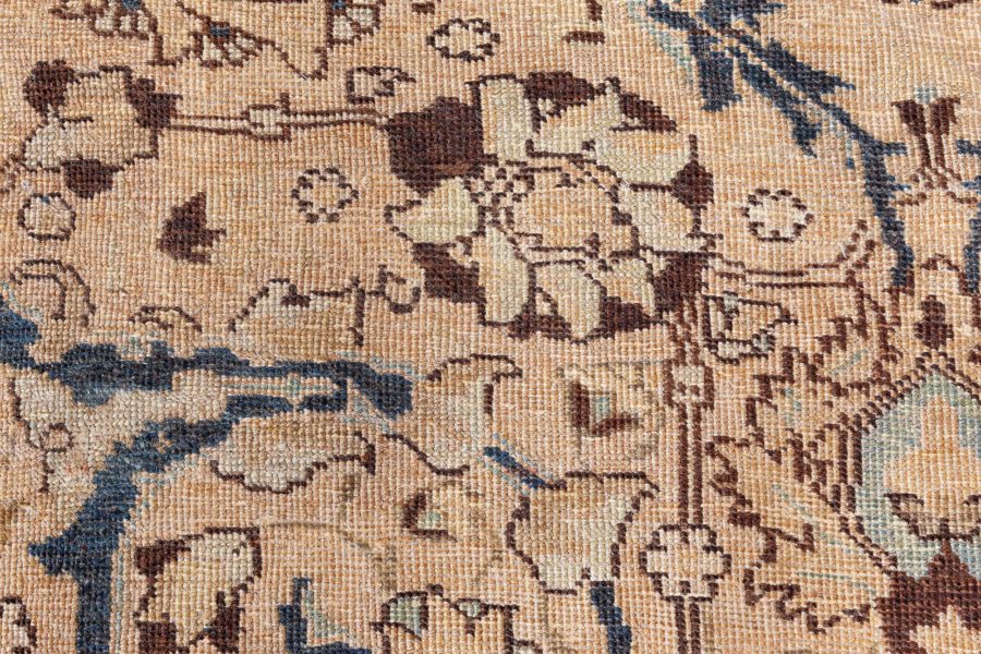 Vintage Persian Tabriz Botanic Handmade Wool Carpet BB8590