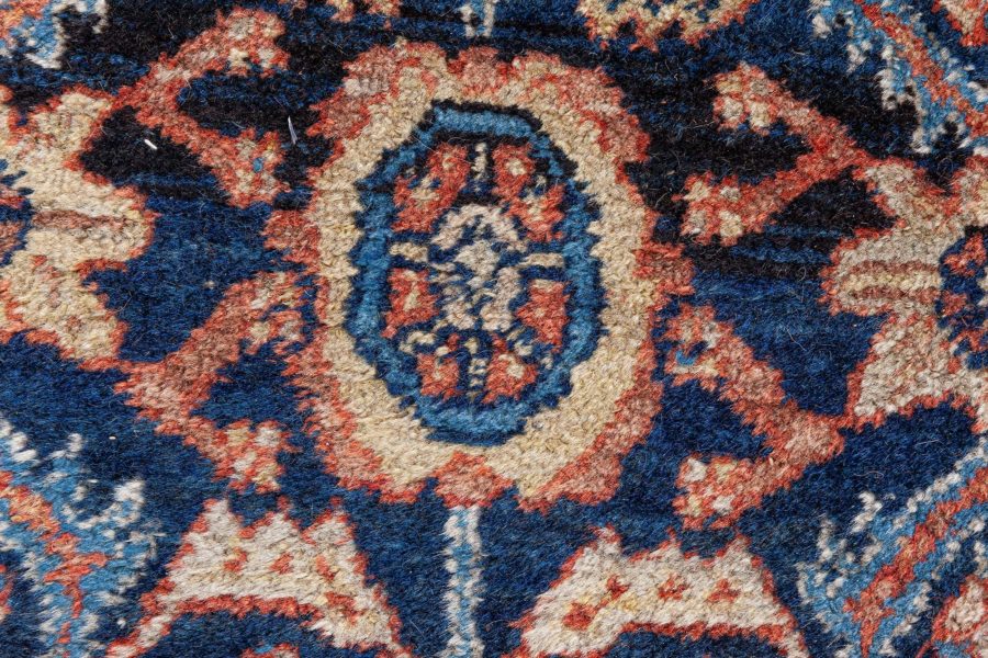 Fine Antique Persian Feraghan Botanic Hand Knotted Wool Rug BB8592