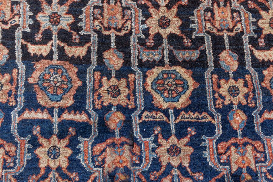 Fine Antique Persian Feraghan Botanic Hand Knotted Wool Rug BB8592
