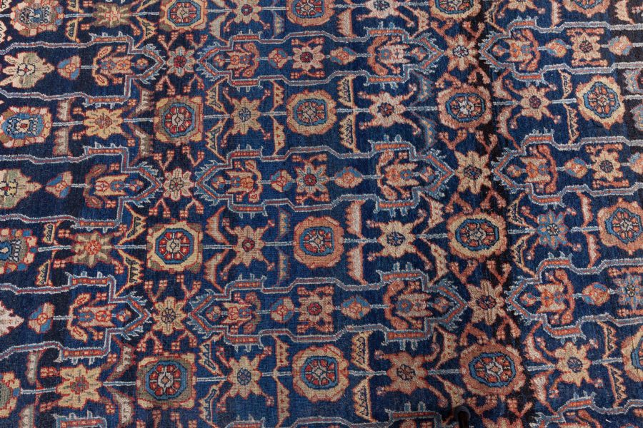 Fine Antique Persian Feraghan Botanic Hand Knotted Wool Rug BB8592