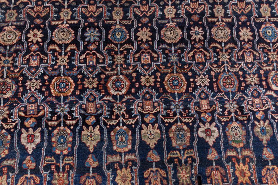Fine Antique Persian Feraghan Botanic Hand Knotted Wool Rug BB8592
