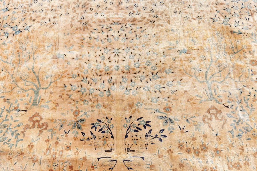 One-of-a-kind Oversized Antique North Indian Handmade Wool Rug BB8593
