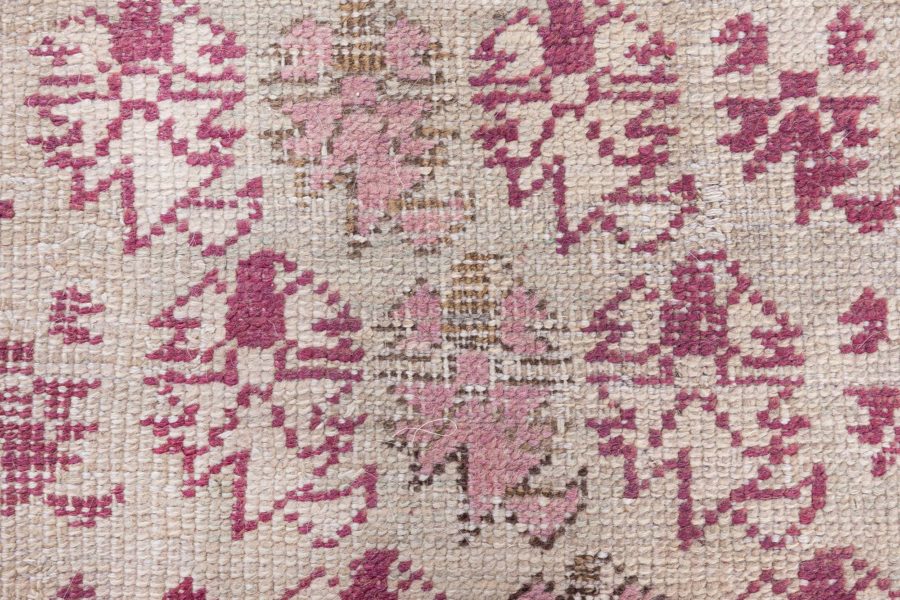 Authentic Red Handmade Turkish Ghiordes Rug from the 19th Century BB8595