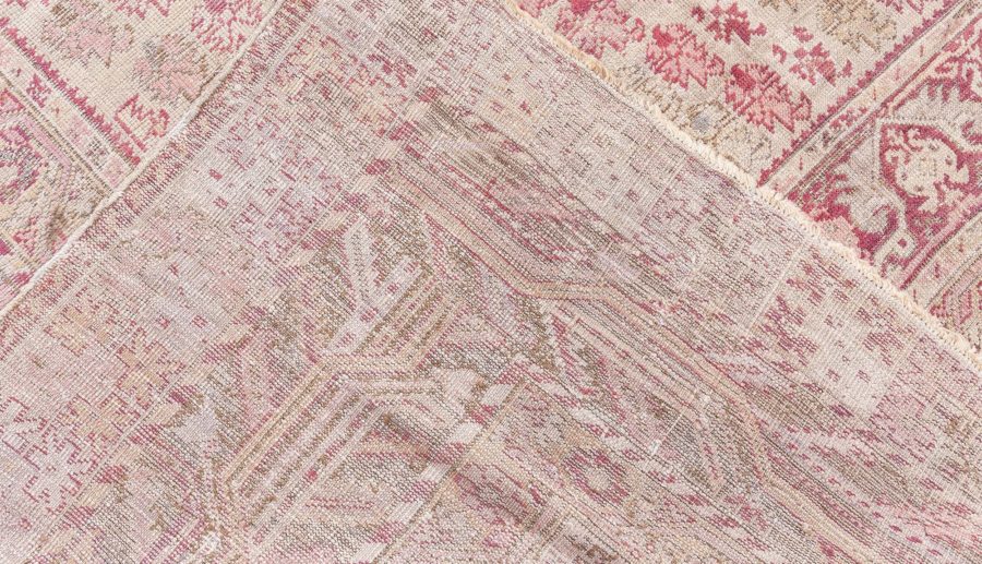 Authentic Red Handmade Turkish Ghiordes Rug from the 19th Century BB8595