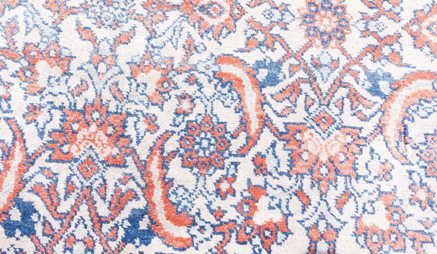 Fine Antique Indian Agra Handmade Wool Carpet BB8600