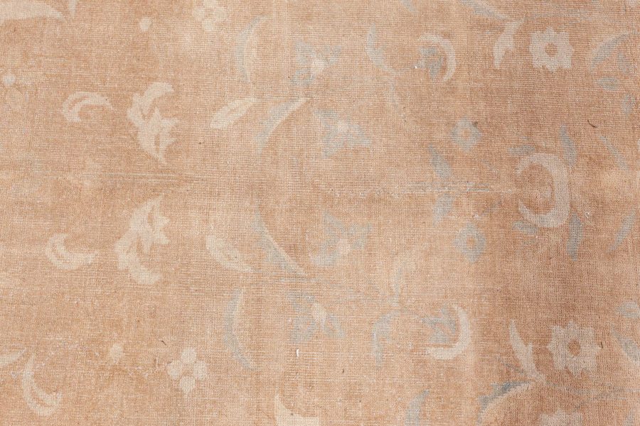 Large Indian Antique Brown Handmade Wool Rug BB8602
