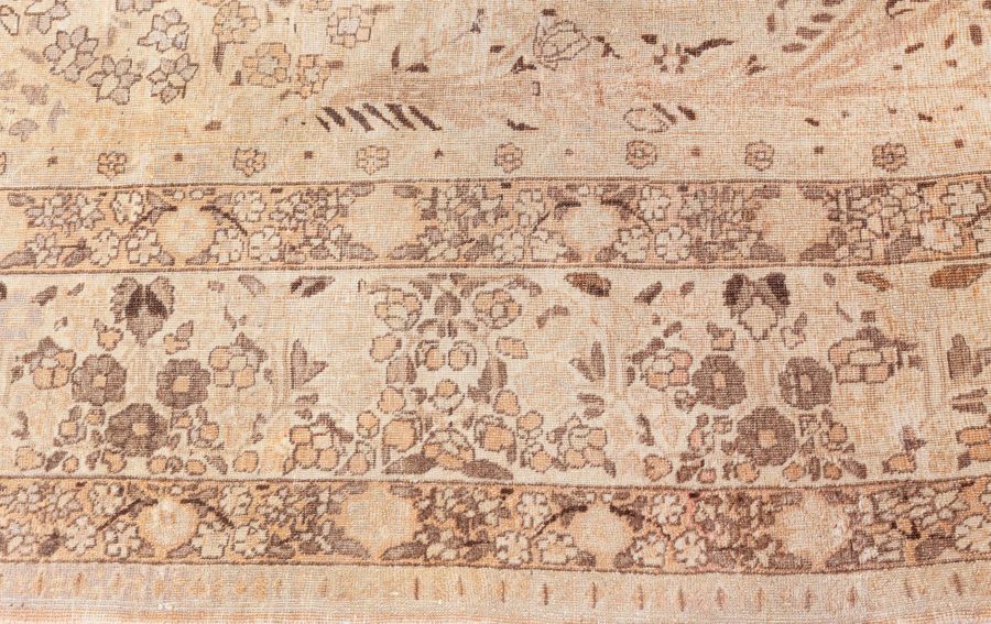 Antique Persian Tabriz Handmade Wool Rug BB8604